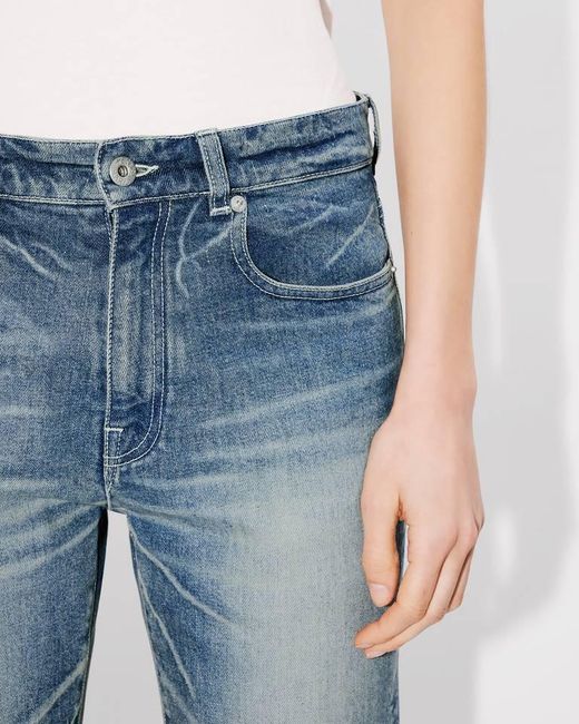 KENZO Blue Bara Cropped Denim Jeans