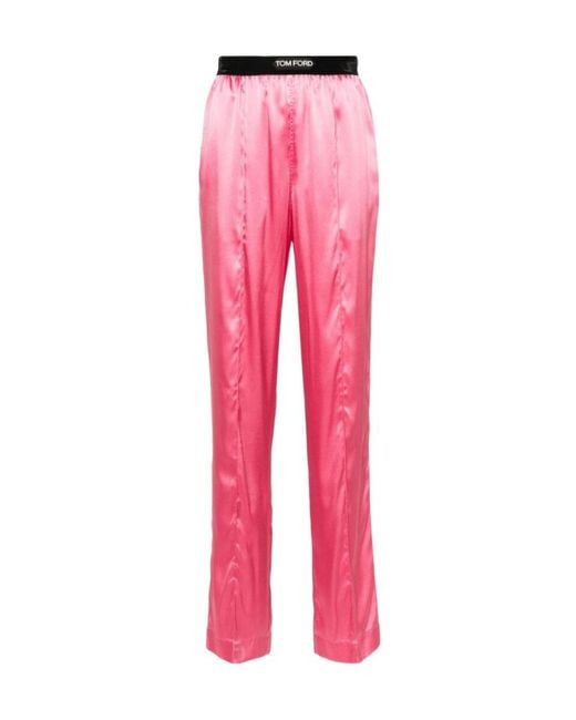 Tom Ford Pink Pants With Logo
