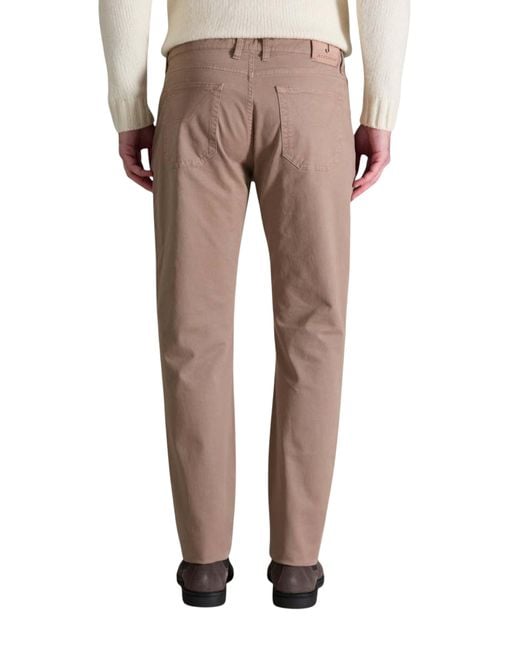 Jeckerson Natural Casual Pants With Belt Loops for men