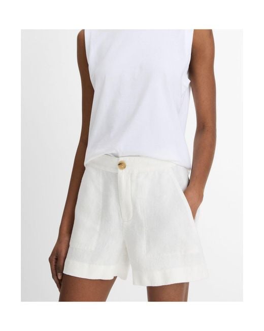 Vince White Basic Shorts