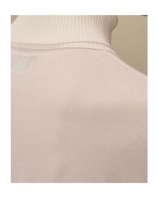 C P Company Natural Extrafine Half Zip Jumper for men