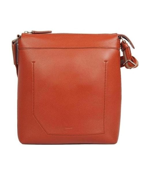 Bally Orange Logo Shoulder Bag for men