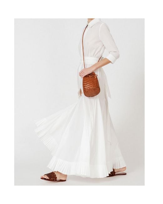 Dragon Diffusion Brown Pompom Double Jump Bucket Bag