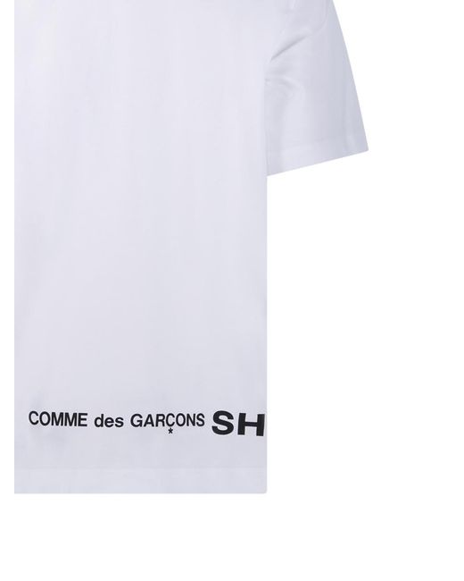 Comme des Garçons White Comme Des Garçons Shirt Fqt 008 Logo T-Shirt for men