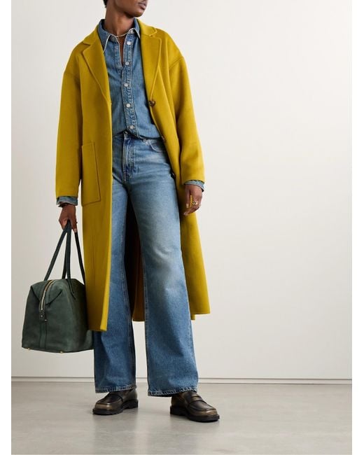 Ulla Johnson Yellow Single-Breasted Coat