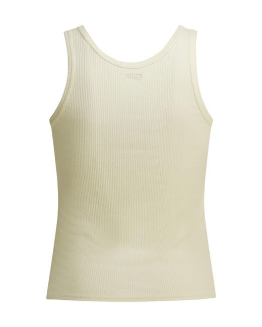 Kapital White 'Denim Repair' Tank Top for men