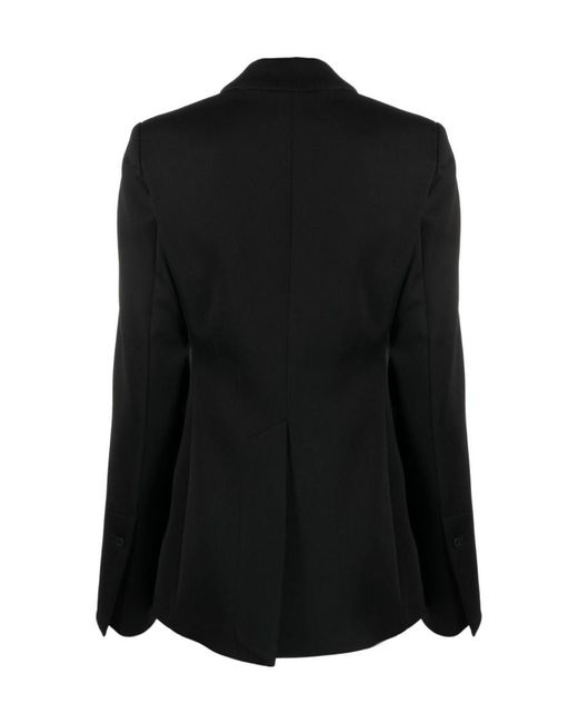 Semicouture Black Double-Breasted Blazer