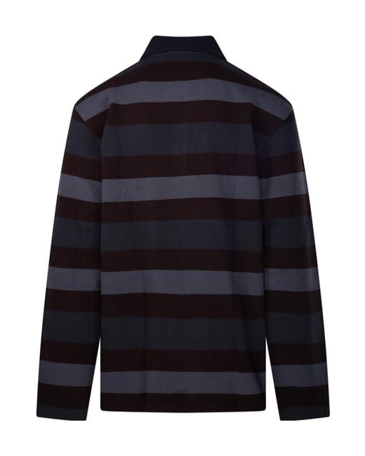 Off-White c/o Virgil Abloh Blue Long-Sleeve Polo Shirt for men