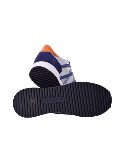 Dolce & Gabbana Blue Logo Details Casual Sports Shoes for men