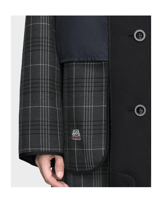 Maison Margiela Blue Straight Hem Buttoned Coat for men
