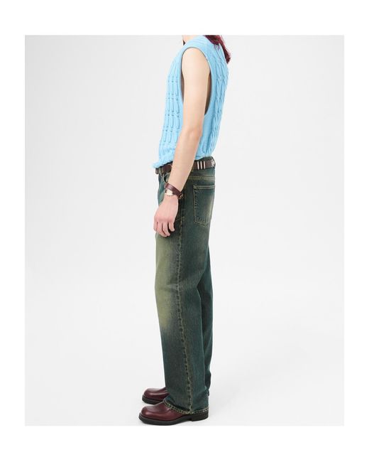 Our Legacy Green 70S Cut Straight Fit Jeans for men