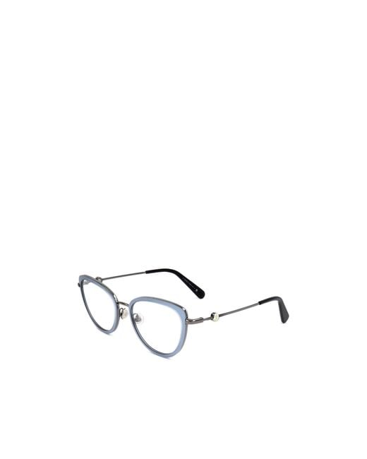 Moncler White Eyewear Cat-Eye Frame Glasses