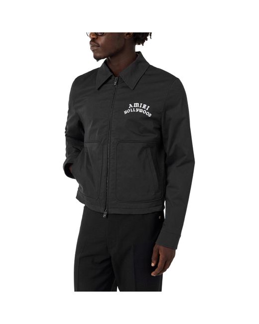 Amiri Black Zip-Up Jacket for men