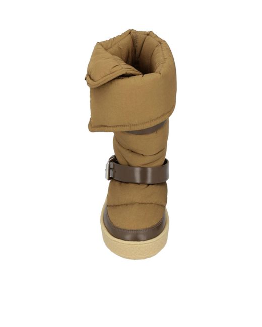 Isabel Marant Brown Two-Tone Down Boots