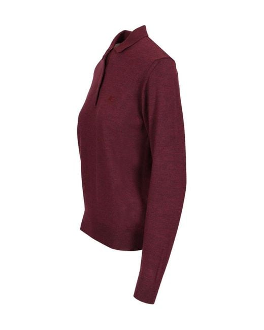 Etro Purple Polo Shirt