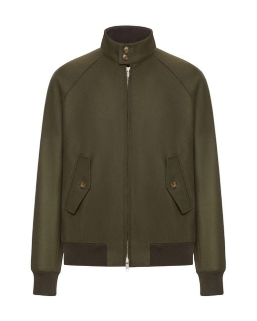Baracuta Green High-Neck Jacket for men