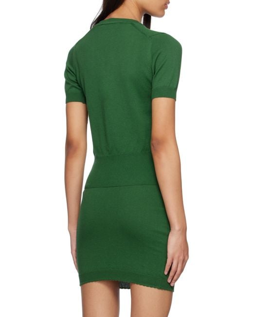 Vivienne Westwood Green Short-Sleeved Sweater