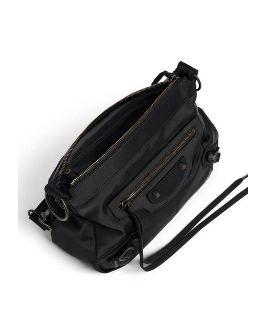 Balenciaga White Le City Moto Small Shoulder Bag for men