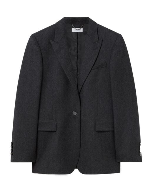 Stella McCartney Black Single-Breasted Tailored Blazer