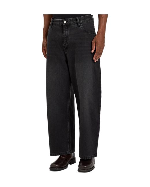 Studio Nicholson Black Mid-Rise Jeans for men