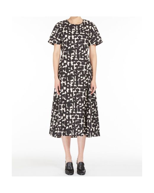 Max Mara Black Short Sleeve Dress