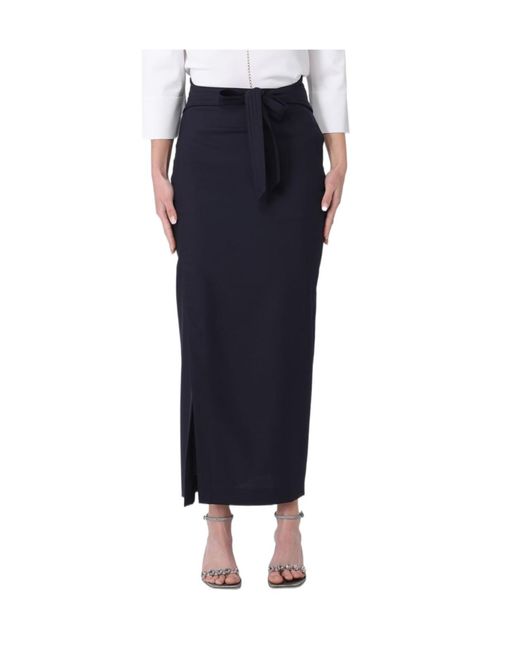 Emporio Armani Blue Slit Skirt