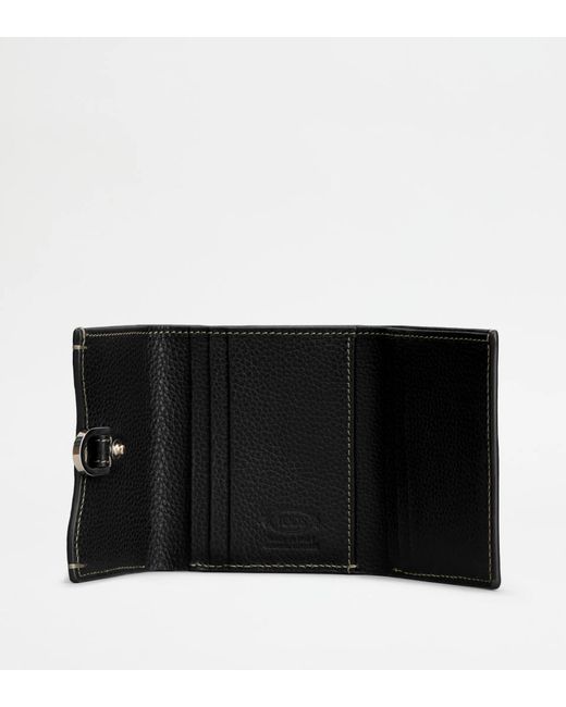 Tod's Black Logo Wallet