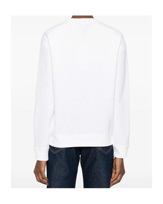 Sporty & Rich White Logo-Print Sweatshirt