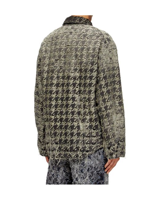 DIESEL Gray D-Elmo-Fsh Jacket for men