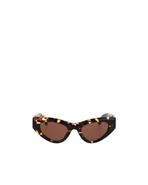 Bottega Veneta Multicolor Eyewear Straight Arm Cat-Eye Frame Sunglasses