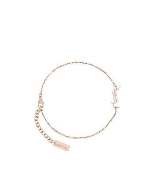 Saint Laurent White Opyum Charm Bracelet