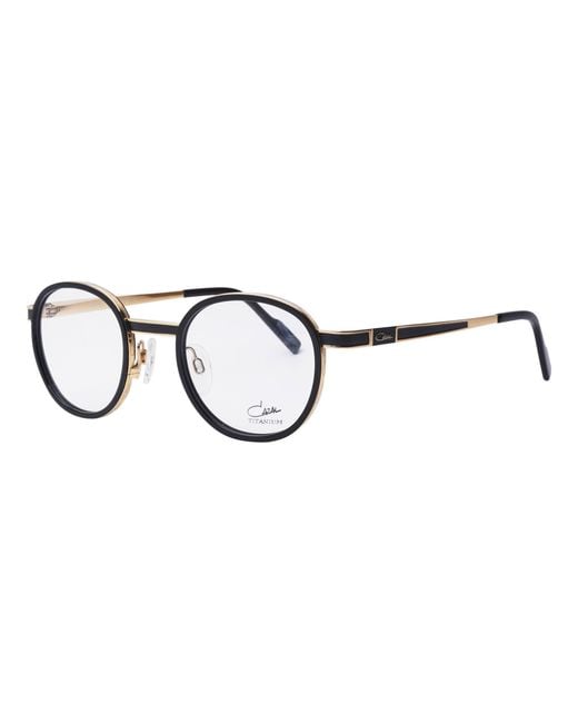 Cazal White Round Frame Glasses for men