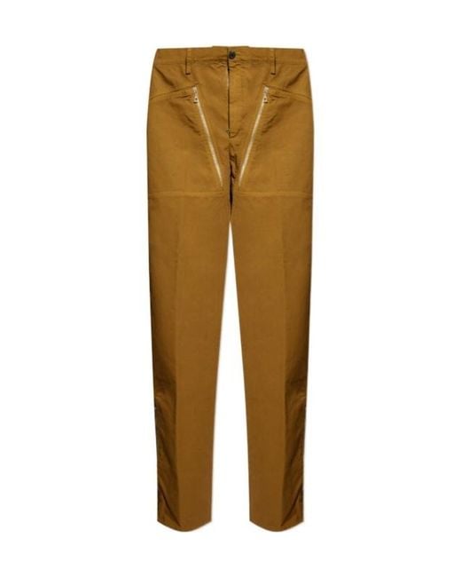 Dries Van Noten Natural Belt Loop Track Pants for men