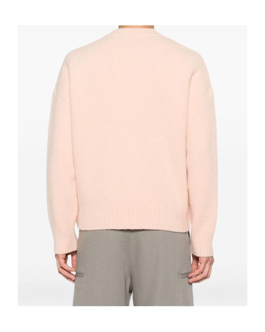 AMI Pink Ami Ami De Coeur Cardigan Cardigan for men