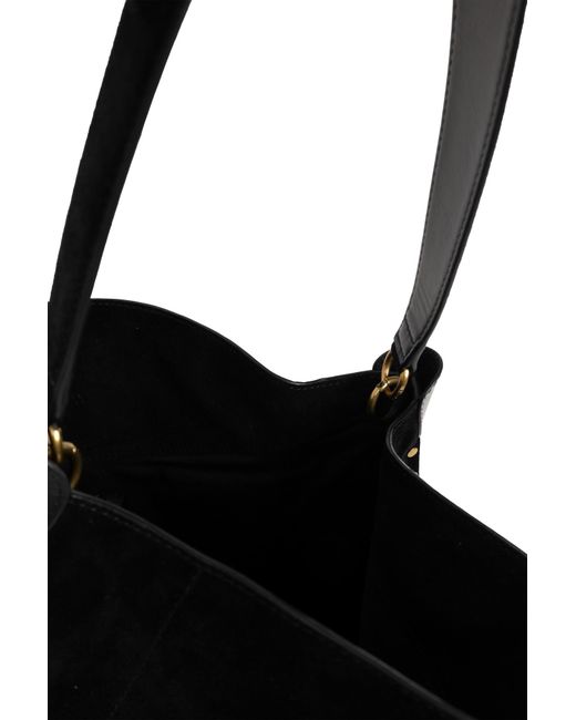 Isabel Marant Black Studded Shoulder Bag