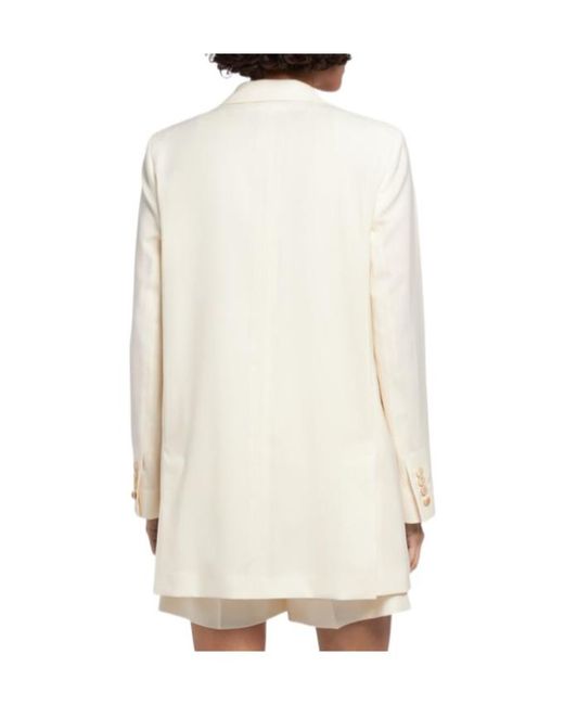 Max Mara Natural Double-Breasted Blazer