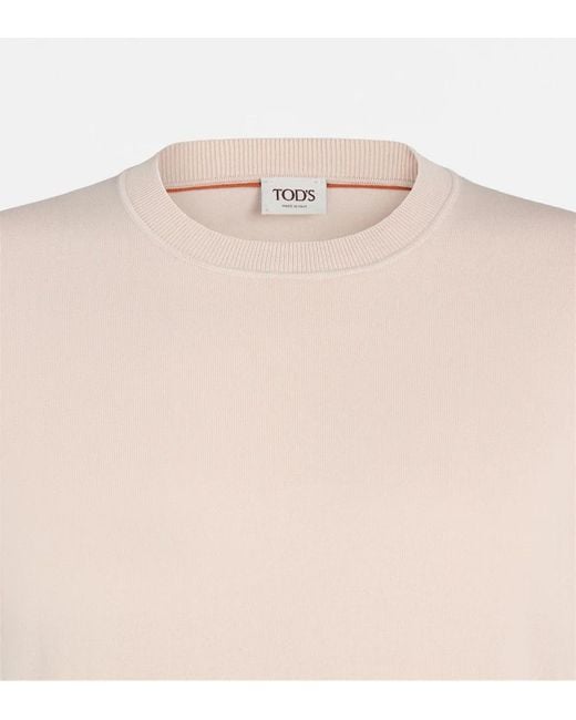 Tod's White Short-Sleeved Knitwear for men