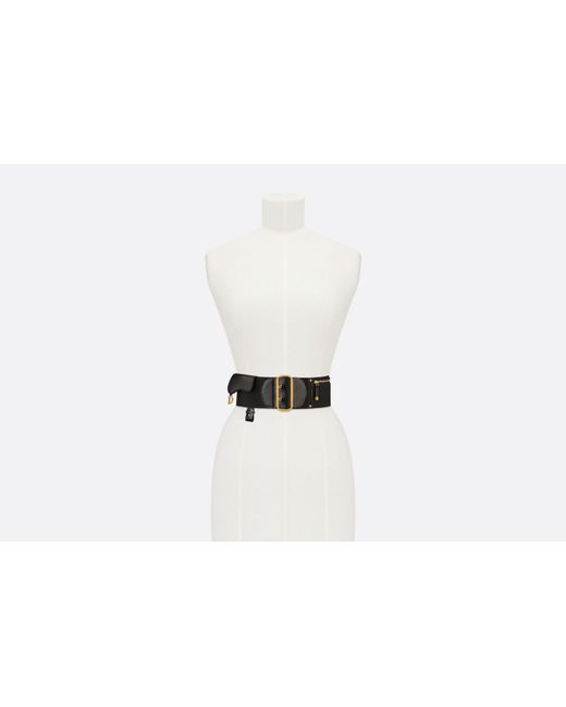 Dior Black Saddle Belt