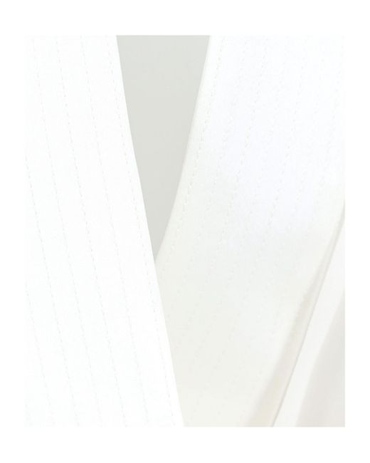 Elisabetta Franchi White Collared Bodysuit