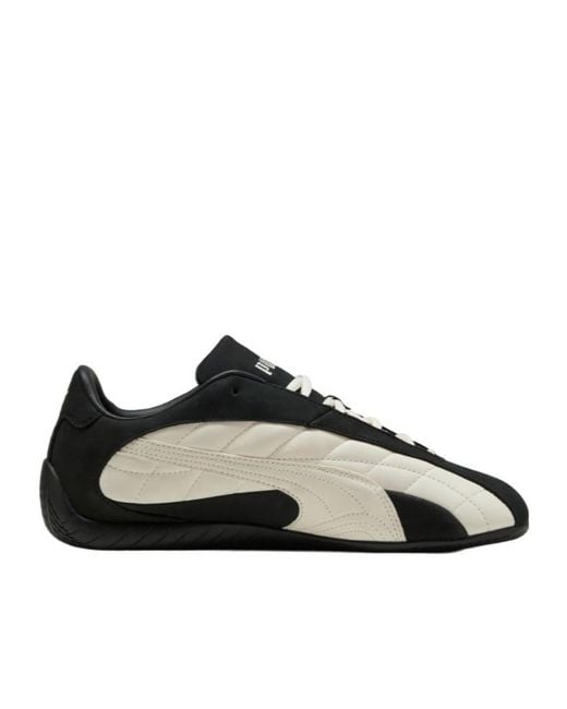 PUMA Black Logo-Embroidered Sneakers for men