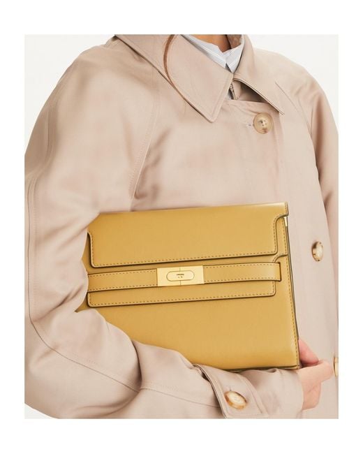 Tory Burch Natural Lee Radziwill Shoulder Bag
