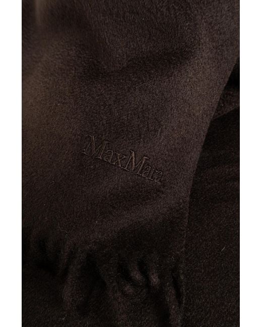 Max Mara Black Tassel Scarf