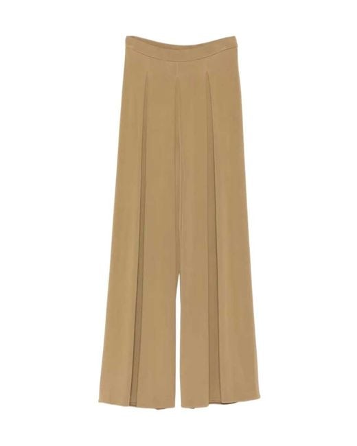 Max Mara Natural Bermuda Pleated Trousers
