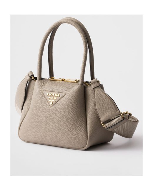 Prada Natural Liaison Mini Leather Handbag