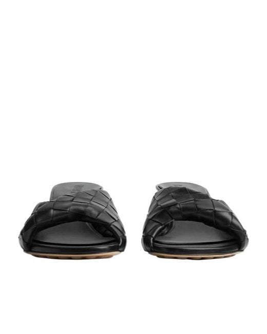 Bottega Veneta Black Intrecciato Blink Mules