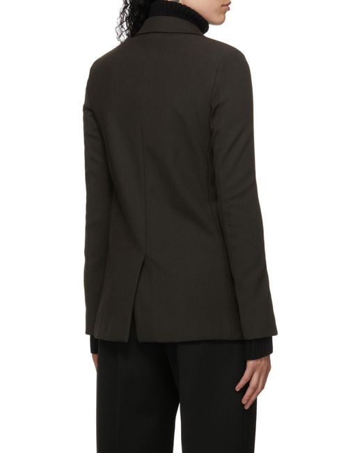 Bottega Veneta Black Single-Breasted Split-Sleeve Blazer