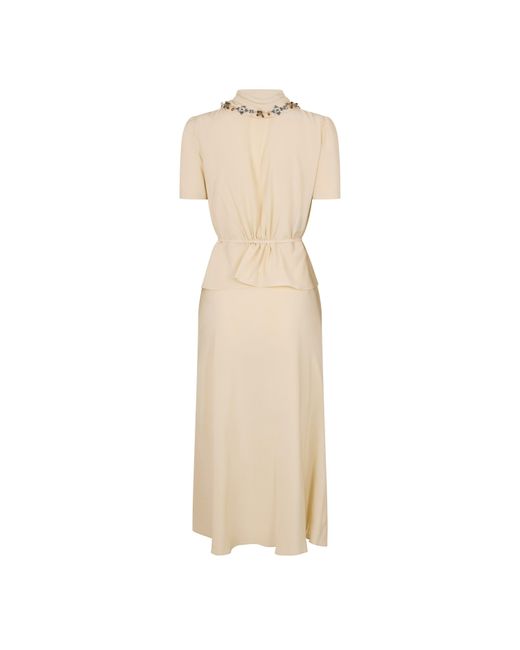 Prada Natural Midi Dress