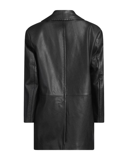 Max Mara Black Minimalist Single-Breasted Blazer