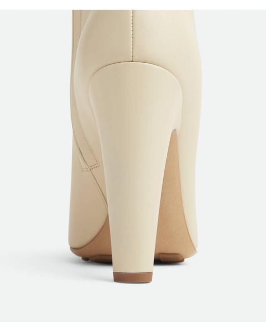 Bottega Veneta Natural Calfskin Canalazzo Ankle Boots 100