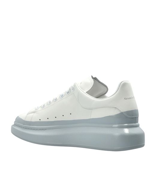 McQueen White Oversized Lace-Up Sneakers for men